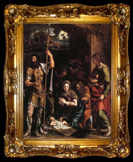 framed  Giulio Romano La nativite de l